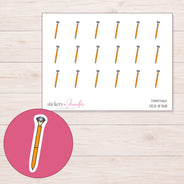 DDZ-8768 planner sticker sheet with enlarged sticker detail