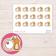 DDZ-8770 planner sticker sheet with enlarged sticker detail