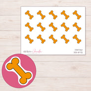 DDZ-8772 planner sticker sheet with enlarged sticker detail