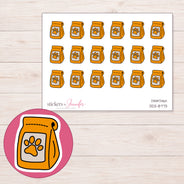 DDZ-8773 planner sticker sheet with enlarged sticker detail