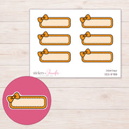 DDZ-8788 planner sticker sheet with enlarged sticker detail