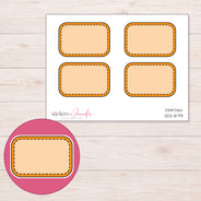 DDZ-8791 planner sticker sheet with enlarged sticker detail