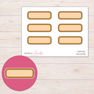DDZ-8793 planner sticker sheet with enlarged sticker detail