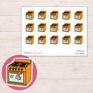 DDZ-8806 planner sticker sheet with enlarged sticker detail
