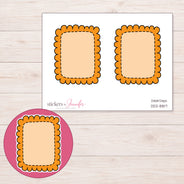 DDZ-8817 planner sticker sheet with enlarged sticker detail