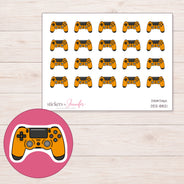 DDZ-8821 planner sticker sheet with enlarged sticker detail