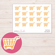 DDZ-8829 planner sticker sheet with enlarged sticker detail