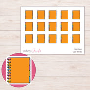 DDZ-8830 planner sticker sheet with enlarged sticker detail