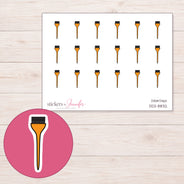 DDZ-8832 planner sticker sheet with enlarged sticker detail