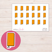 DDZ-8840 planner sticker sheet with enlarged sticker detail