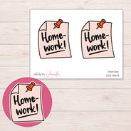 DDZ-8843 planner sticker sheet with enlarged sticker detail