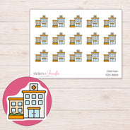 DDZ-8844 planner sticker sheet with enlarged sticker detail