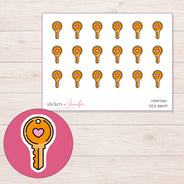 DDZ-8849 planner sticker sheet with enlarged sticker detail