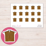 DDZ-8852 planner sticker sheet with enlarged sticker detail