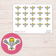 DDZ-8854 planner sticker sheet with enlarged sticker detail