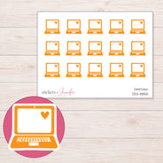 DDZ-8855 planner sticker sheet with enlarged sticker detail