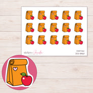 DDZ-8860 planner sticker sheet with enlarged sticker detail