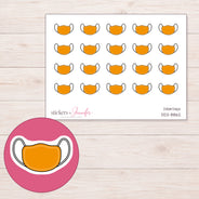 DDZ-8862 planner sticker sheet with enlarged sticker detail