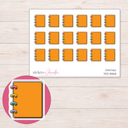 DDZ-8868 planner sticker sheet with enlarged sticker detail