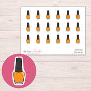 DDZ-8875 planner sticker sheet with enlarged sticker detail