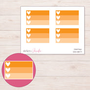DDZ-8877 planner sticker sheet with enlarged sticker detail