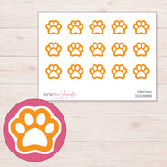 DDZ-8885 planner sticker sheet with enlarged sticker detail