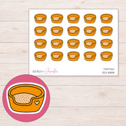 DDZ-8888 planner sticker sheet with enlarged sticker detail