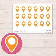 DDZ-8892 planner sticker sheet with enlarged sticker detail