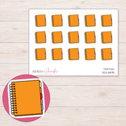 DDZ-8895 planner sticker sheet with enlarged sticker detail
