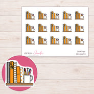 DDZ-8899 planner sticker sheet with enlarged sticker detail