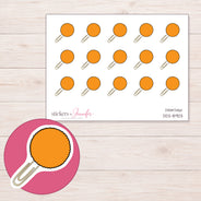 DDZ-8903 planner sticker sheet with enlarged sticker detail