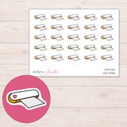 DDZ-8905 planner sticker sheet with enlarged sticker detail