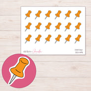 DDZ-8911 planner sticker sheet with enlarged sticker detail