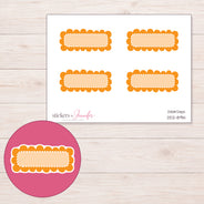 DDZ-8914 planner sticker sheet with enlarged sticker detail