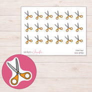 DDZ-8930 planner sticker sheet with enlarged sticker detail