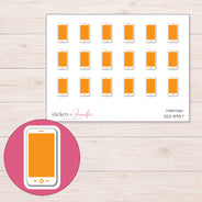 DDZ-8937 planner sticker sheet with enlarged sticker detail