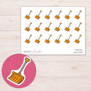 DDZ-8939 planner sticker sheet with enlarged sticker detail