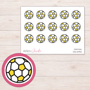 DDZ-8940 planner sticker sheet with enlarged sticker detail