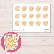 DDZ-8944 planner sticker sheet with enlarged sticker detail