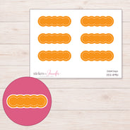 DDZ-8951 planner sticker sheet with enlarged sticker detail