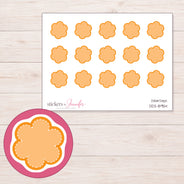 DDZ-8954 planner sticker sheet with enlarged sticker detail