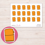 DDZ-8960 planner sticker sheet with enlarged sticker detail