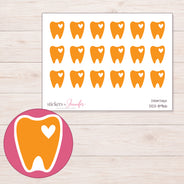 DDZ-8966 planner sticker sheet with enlarged sticker detail