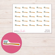 DDZ-8973 planner sticker sheet with enlarged sticker detail