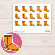 DDZ-8978 planner sticker sheet with enlarged sticker detail