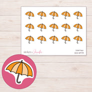 DDZ-8979 planner sticker sheet with enlarged sticker detail