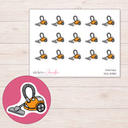 DDZ-8980 planner sticker sheet with enlarged sticker detail