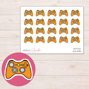 DDZ-8981 planner sticker sheet with enlarged sticker detail