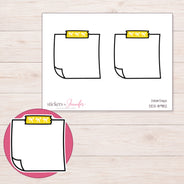 DDZ-8982 planner sticker sheet with enlarged sticker detail