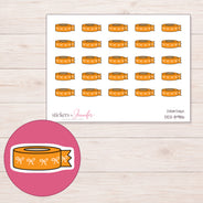 DDZ-8986 planner sticker sheet with enlarged sticker detail